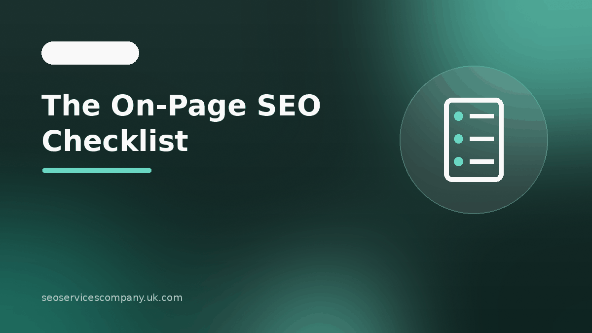 On-Page SEO Checklist: Optimise Every Important Page — article illustration